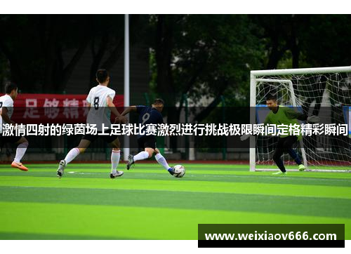 激情四射的绿茵场上足球比赛激烈进行挑战极限瞬间定格精彩瞬间